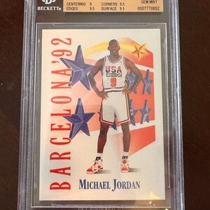 1991 Skybox Michael Jordan #534 BGS 9.5 Barcelona Olympics